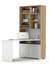 Bookcase-desk right UNI Oak