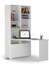 Bookcase-desk left UNI White