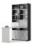 Bookcase-desk right X Dark