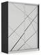 Sliding wardrobe 160 X Dark