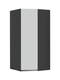 Walk-in corner wardrobe R Dark Grey