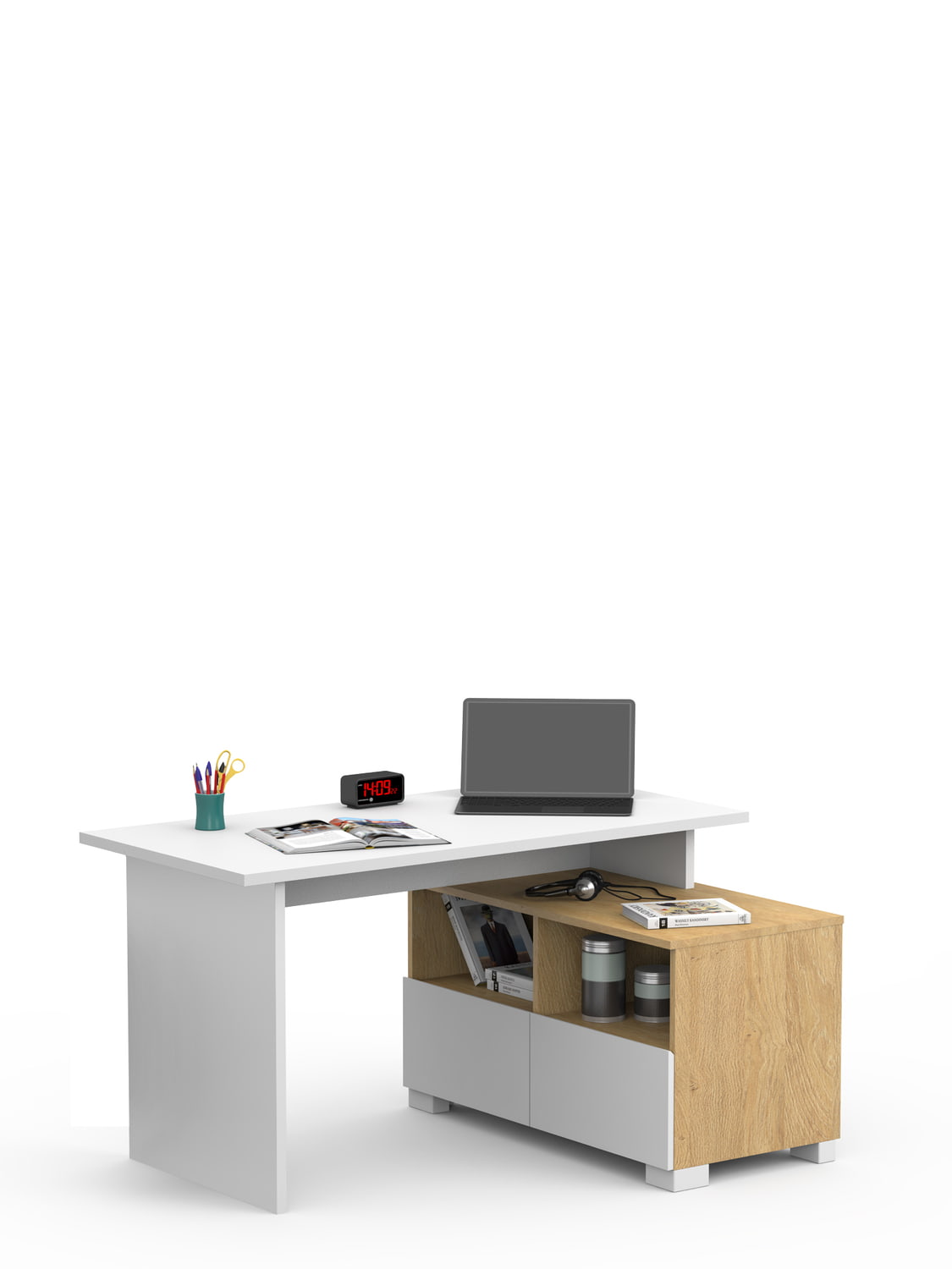Bestar clearance white desk