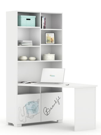 Bookcase-desk left Fashion Mint