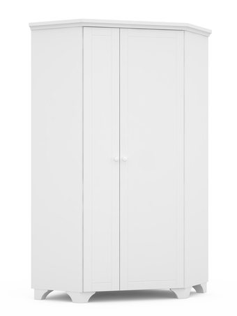 Corner wardrobe Simple White