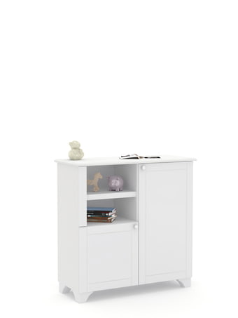 Bookcase 100 low Simple White