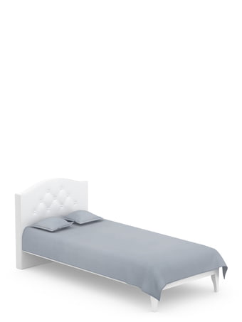 Bed 90/200 Simple White