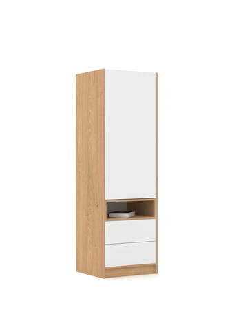 Wardrobe 60-2-60L/200 White Oak