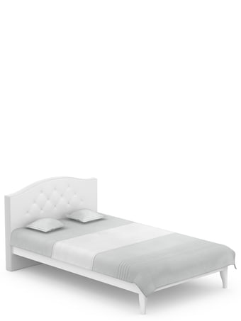 Bed Crystal 120/200 White