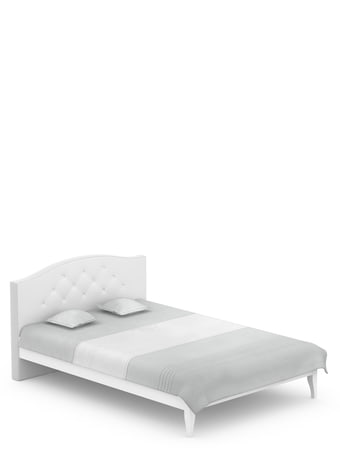 Bed Crystal 140/200 White