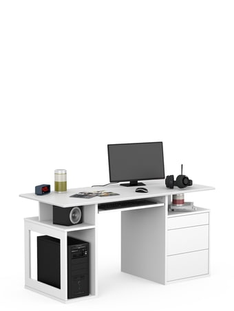 Desk Game Box Uni White