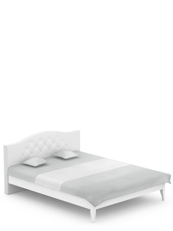 Bed Crystal 160/200 White