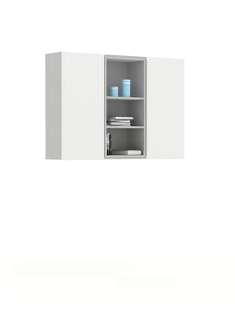 Cabinet 1450-30 White Grey