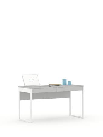 Desk 140 White Grey