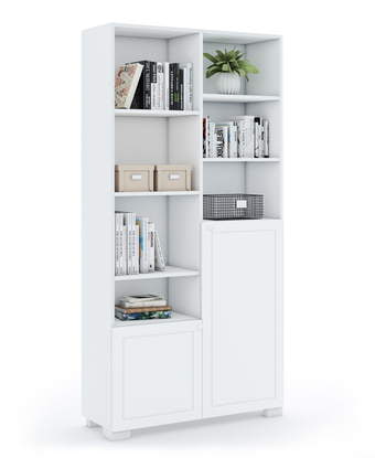 Bookcase 100 high Frame White