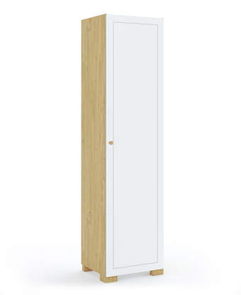 Wardrobe 50 right Frame Oak White
