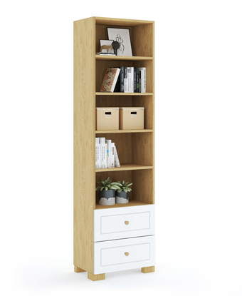 Bookcase 55 high Frame Oak White