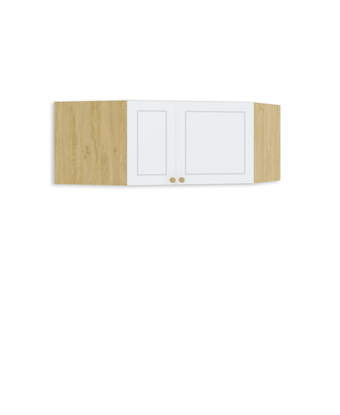 Top cabinet to corner wardrobe Frame Oak White