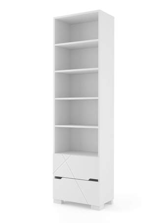Bookcase 55 high X White
