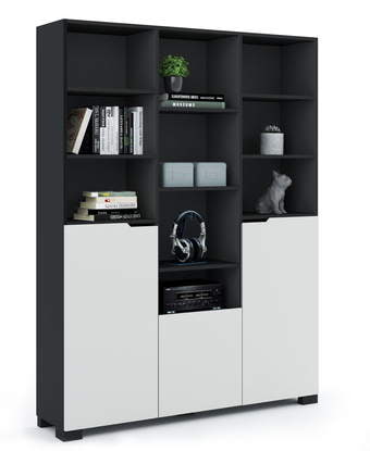 Bookcase 150 high UNI Dark Grey