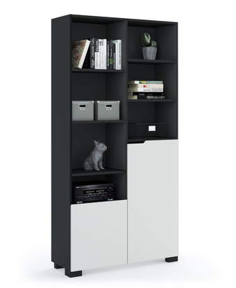 Bookcase 100 high UNI Dark Grey