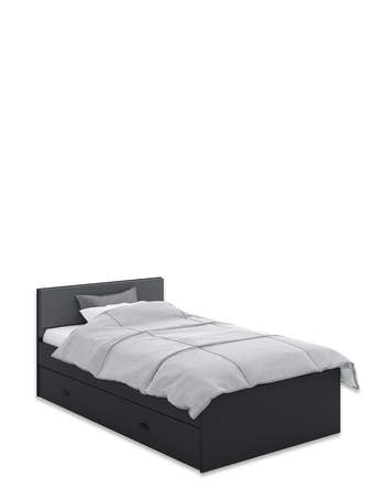 Bed 120x200 S Dark Anthracite