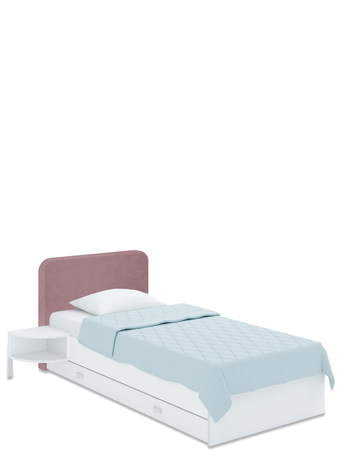 Upholstered bed Soft 120x200 Pink