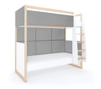 Bunk bed Dual White Stone right