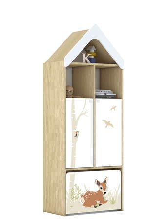 House bookcase high FS Forest