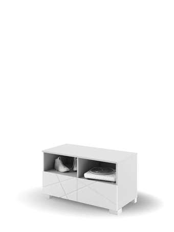 TV Stand 100 X White