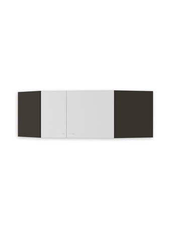 Top cabinet to corner wardrobe UNI Dark