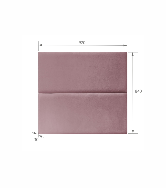 2-Panel 90 Pink